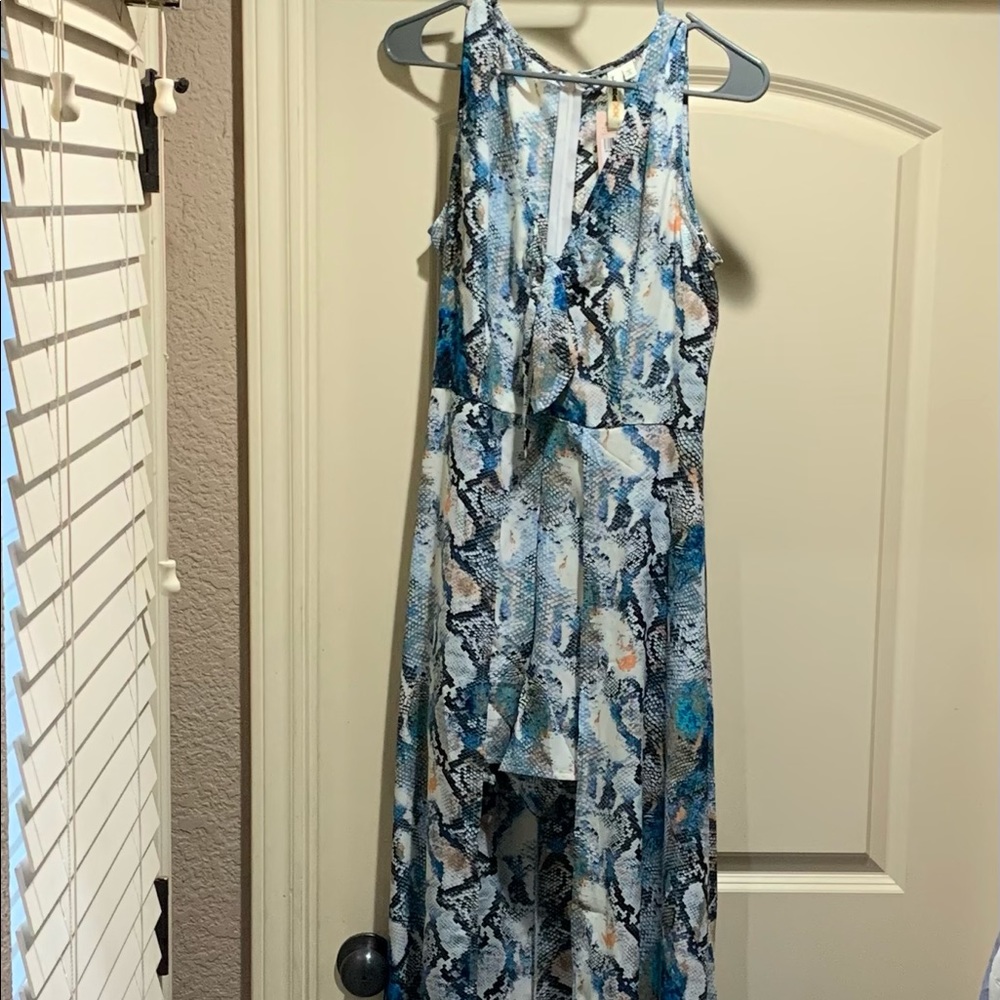 Full length skirt in back, shorts in front.